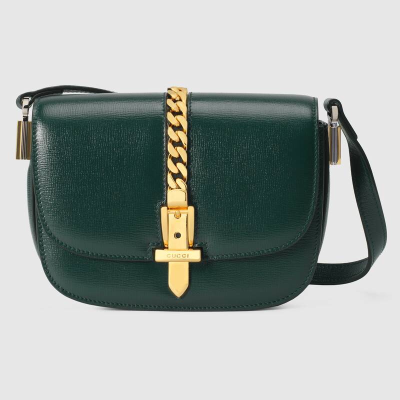 Gucci Sylvie 1969 Mini Shoulder Bag 615965 Green